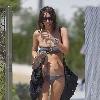 Alexa Chung wearing a bikini at her hotel in Palm SpringsPalm Springs.