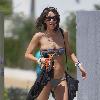 Alexa Chung wearing a bikini at her hotel in Palm SpringsPalm Springs.