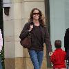 Shannon Elizabeth is all smiles on her way to pick up coffee at The Grove
Los Angeles, California.