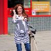 A heavily pregnant Natasha Hamilton
after visiting a hairdressers' salon
Liverpool, England.