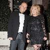 Beverley Callard with her partner leaving the Merrion Hotel.
Dublin, Ireland.