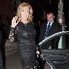 Beverley Callard with her partner leaving the Merrion Hotel.
Dublin, Ireland.