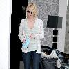 January Jones 'Mad Men' star shopping at Alice + Olivia on Robertson Boulevard Los Angeles.