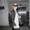 Shakira arriving at LAX airport on a flight from Miami Los Angeles.