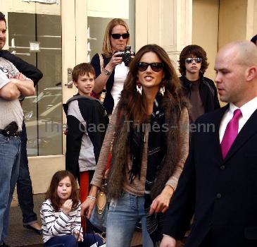 Victoria's Secret model Alessandra Ambrosio
shops at Marc Jacobs in Soho
New York City, USA.