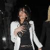 Christine Bleakley leaves Zuma restaurant looking a little worse for wear 
London, England.