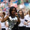 Alexandra Burke 
performs live performance as the London Wasps take on Bath, raising money for 'Help for Heroes' at Twickenham Stadium
London, England.