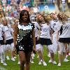 Alexandra Burke 
performs live performance as the London Wasps take on Bath, raising money for 'Help for Heroes' at Twickenham Stadium
London, England.