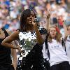 Alexandra Burke 
performs live performance as the London Wasps take on Bath, raising money for 'Help for Heroes' at Twickenham Stadium
London, England.