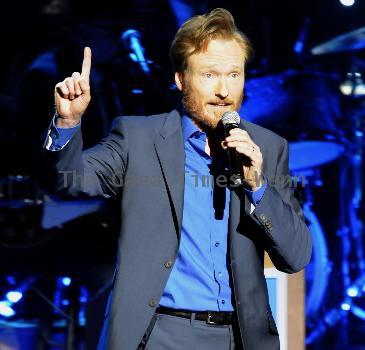 Conan O'Brien performing on his 'Legally Prohibited To Be Funny On Television Tour' at the Gibson Amphitheatre.
Universal City, California,