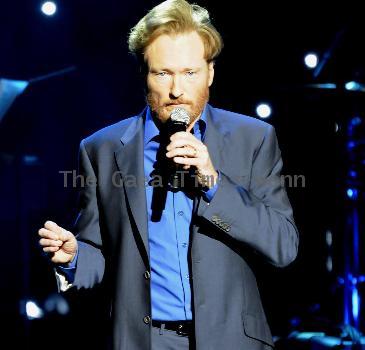 Conan O'Brien performing on his 'Legally Prohibited To Be Funny On Television Tour' at the Gibson Amphitheatre.
Universal City, California,