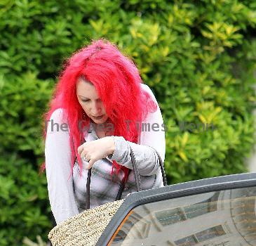 Jane Goldman
 arriving at a friends house in west London
London, England.