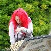 Jane Goldman
 arriving at a friends house in west London
London, England.