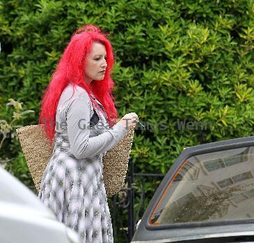 Jane Goldman
 arriving at a friends house in west London
London, England.