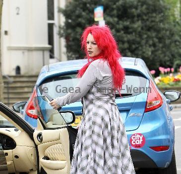 Jane Goldman
 arriving at a friends house in west London
London, England.