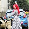 Jane Goldman
 arriving at a friends house in west London
London, England.