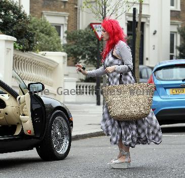 Jane Goldman
 arriving at a friends house in west London
London, England.