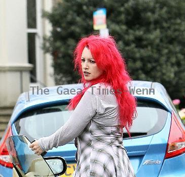 Jane Goldman
 arriving at a friends house in west London
London, England.