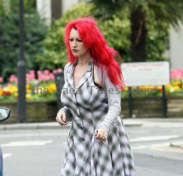 Jane Goldman
 arriving at a friends house in west London
London, England.