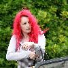 Jane Goldman
 arriving at a friends house in west London
London, England.