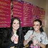 Lindsay Lohan and her sister Ali Lohan create a custom milkshake to auction off for charity at Millions of Milkshakes
 Los Angeles, USA.