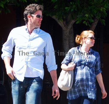 Darren Le Gallo and Amy Adams seen leaving the El Campadra restaurant after having lunch together.
Los Angeles, California.