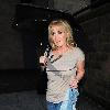 Coronation Street star, Beverley Callard on her way for a meal at Salford Quays Manchester.