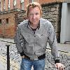 Comedian Jason Byrne outside Today FM Studios Dublin.