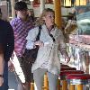 Julie Bowen 
'Modern Family' star eating lunch with her son Oliver Phillips from a Mexican food stand
 Los Angeles, California.