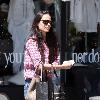 Jordana Brewster visits Le Pain in West Hollywood to have lunch Los Angeles.