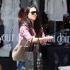 Jordana Brewster visits Le Pain in West Hollywood to have lunch Los Angeles.