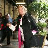 Emma Thompson
 arrives at the Carlyle Hotel in a black coat and skinny jeans
New York City, USA.