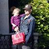 Joel Madden 
carries his daughter Harlow after shopping at the American Girl store in The Grove
Los Angeles, California.