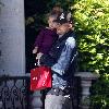 Joel Madden 
carries his daughter Harlow after shopping at the American Girl store in The Grove
Los Angeles, California.