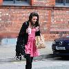 Michelle Keegan 
leaving the set of 'Coronation Street' to go and get some lunch
Manchester, England.