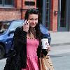 Michelle Keegan 
leaving the set of 'Coronation Street' to go and get some lunch
Manchester, England.