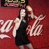 Emii performs at 103.5 KISS FM Coca Cola Lounge Chicago.