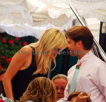 Malin Ackerman 
goes for lunch at the Ivy restaurant on Robertson boulevard with a friend.
Los Angeles, California.