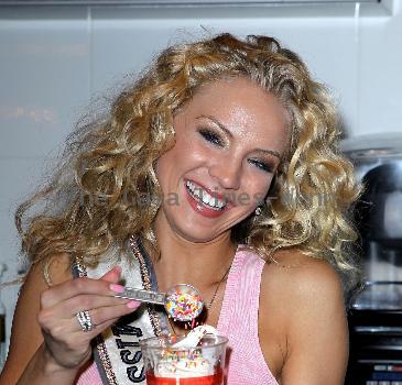 Reigning Miss USA 2009, Kristen Dalton, 
Unveils the new Miss USA Couture Pop At Sugar Factory At The Miracle Miles Shops  
at the Planet Hollywood Resort Casino 
Las Vegas, Nevada.