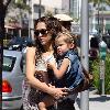 Jessica Alba seen out getting coffee with her daughter Honor Marie Warren in Beverly Hills. Los Angeles.