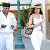 La Toya Jackson shops in Brentwood Los Angeles.