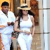 La Toya Jackson shops in Brentwood Los Angeles.