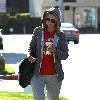 Mischa Barton stops at a gas station to fill up her car in West Hollywood Los Angeles.