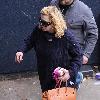 Courtney Love looking exhausted as she needs help getting down the stairs as she arrives at the 02 Academy in Birmingham, ahead of her show with band HoleBirmingham.