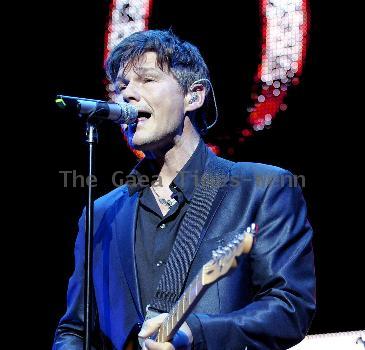 Morten Harket, a-ha performing live on stage at Massey Hall during their 'Ending on a High Note 2010' farewell world tour. Toronto.