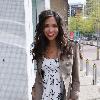 Myleene Klass outside the ITV studios London.