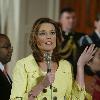 American journalist and attorney, Savannah Guthrie of NBC at the East room of the White HouseWashington DC.