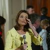 American journalist and attorney, Savannah Guthrie of NBC at the East room of the White HouseWashington DC.