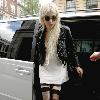 Taylor Momsen arriving at the BBC Radio One studios London.