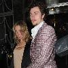 Sam Taylor-Wood and Aaron Johnson leaving Claridges hotel London.